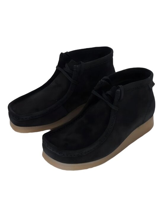 Clarks Men\'s Collection Wallaston Chukka Boots Black Suede US 8.5M EU 41.5